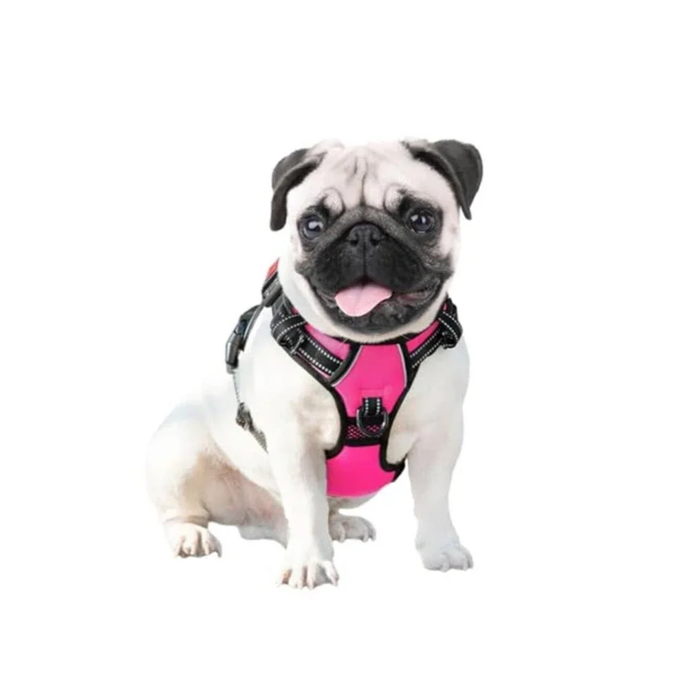 No Pull Dog Harness Medium Reflective Front Clip Vest with size M